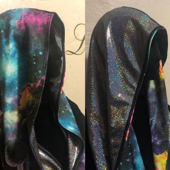 Silver Galaxy Reversible Infinity EDM Hood Cowl - Picture 2 of 5